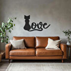 kedi Love Dekoratif dekor tablo 