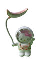 Pembe Beyaz Astronot Masa Lambası