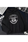 Harry Potter Hogwarts Baskılı Sweatshirt Üç İplik