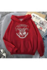 Harry Potter Hogwarts Baskılı Sweatshirt Üç İplik