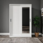 Merlin Mobilya BAŞAK 2 KAPAKLI 8 BÖLMELİ Portmanto