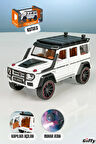 Mercedes G Seri Jeep Die Cast Model Kutulu Buhar Atan Çek Bırak Full Fonksiyon Kapıları Açılan 1:22