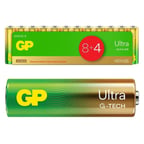 GP G-Tech 8+4 12li Paket AAA Alkalin İnce Kalem Kumanda Pili (8 Adet Fiyatına 12 Adet Pil)