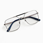 Metal Gümüş Fotokromik Gözlük