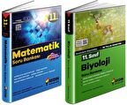 Aydın 11. Sınıf Matematik + Biyoloji Soru Bankası Seti 2 Kitap 2023