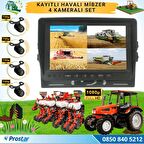 Kayıtlı AHD Mibzer Havalı Tohum Makinesi 4 Kameralı 7 inç Monitörlü 720P Araç Seti