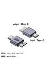 Veri Aktarımı ve Şarj için Micro USB'den Type-C'ye/USB'den Micro USB'ye Adaptör