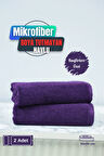 Kuaförlere Özel Boya Tutmayan Mikrofiber Saç Havlusu 50x90 cm 2'li Set