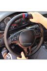 Bmw X2 M Logolu Oto Deri Dikmeli Direksiyon Kılıfı