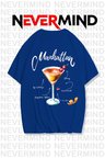 unisex manhattan kokteyl oversize tişört