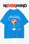 unisex manhattan kokteyl oversize tişört