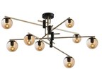 Modi Lighting 8'li-Led Siyah Eskitme Modern Avize Mod-Av-4491-8bsye-Bal-Down