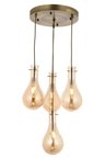 Modi Lighting Mod-60092-4ET Eskitme Kaplama Modern Avize E14 Metal Cam 40cm