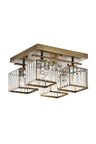 Modi Lighting Mod-60230-4E Eskitme Kaplama Modern Avize E27 Metal Kristal 40x40cm
