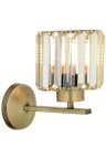Modi Lighting Mod-65244-1E Eskitme Kaplama Aplik E27 Metal Kristal 20x27cm