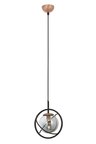 Modi Lighting Mod-60291-1BSY Siyah Boyalı Modern Avize E14 Metal Cam 22cm
