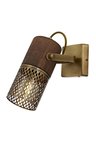 Modi Lighting Mod-60265-1E Eskitme Kaplama Aplik E27 Metal Ahşap 6x12cm
