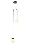 Modi Lighting Mod-60389-2BSY Siyah Boyalı Modern Avize G9 Metal Cam 20x12cm