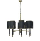 Modi Lighting 8'li Silindir Şapkalı Düz Borulu Modern Avize Mod-Av- 4404-8bsy