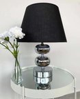 Modi Lighting 2 Toplu Siyah Şapkalı Krom Masa Lambası Md-Clk019-Kr