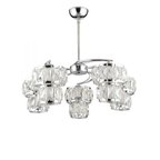Modi Lighting Alfa 5’li Kristalli Krom Avize 50cm Mod-CKR-0136