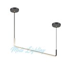 Modi Lighting Tek Şeritli Yuvarlak Siyah 100cm Led Sarkıt Avize Mod-Av-4486-1sy