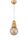 Modi Lighting Sarı Metal Toplu Tekli Krom Sarkıt Avize Mod-Ck-Sl-1s