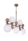 Modi Lighting Beyaz Metal Toplu 5li Sıralı Sarkıt Avize Mod-Ck-Sl-5by
