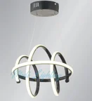Modi Lighting Çember İçinde Burgulu Siyah Led Avize Md47