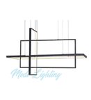 Modi Lighting Üç Dikdörtgenli Siyah Led Avize Md59