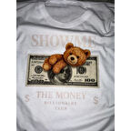 Zengin Ayıcık Baskılı Unisex Tişört