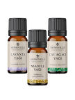 Niaouli Yağı 10 ml, Lavanta Yağı 10 ml, Çay Ağacı Yağı 10 ml 3'lü Set %100 Saf ve Doğal 3x10 ml