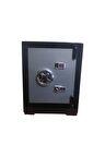 Çelik Para Kasası 55 Cm Siyah Gri