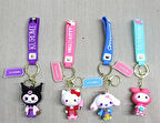 Silikon Kuromi, Hello Kitty, My Melody Anahtarlık