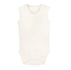 Sema Baby Jakarlı Askılı Badi (Body) - Beyaz 0-6 Ay