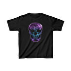 Unisex Çocuk Baskılı T-Shirt - Siyah