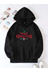 Merry Chrıstmas Sweatshirt & Hodie - Siyah