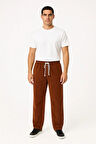 Erkek Fitilli Kadife Cepli Buggy Pantolon Oversize Rahat Kalıp - Kahverengi