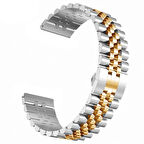 22MM Gear S3 Watch 4 -GT2 GT2E 46MM KayışKordon Seramik Paslanmaz Çelik-(5775)