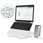 ALLY Yükseklik Ayarlı Dizüstü Laptop-Tablet Standı Telefon Tutucu-(5775)