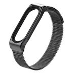 Mijobs Xiaomi Uyumlu Mi Band 4-3 Metal Kayış Kordon Milano Loop-(5775)