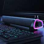 Ally RGB Bas Soundbar Tv Ses Sistemi ve Bilgisayar Masaüstü Bluetooth Hoparlör Su