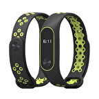 Xiaomi Uyumlu Band 2 Delikli Akıllı Bileklik Kayış Kordonu-(5775)