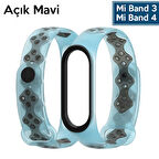 Mijobs Xiaomi Uyumlu Mi Band 4-3 Delikli Bileklik Kayış Kordon-(5775)