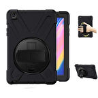 Ally Galaxy Tab P200-P205 3 Katmanlı Standlı Zırh Kılıf-Shockproof-(5775)