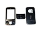 Nokia N96 Kapak Nokia N96 uyumlu Siyah Renk ön Kapak Arka Kapak ve Tuş Takımı