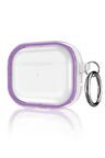 Airpods Pro 2 (2.nesil) Shiny Şeffaf Kılıf - Mor-(5796)