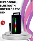 Renkli Işıklı Bluetooth Hoparlör – Taşınabilir Güçlü Ses Performansı