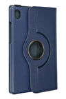 Samsung Galaxy X510 Tab S9 FE 11 Kılıf 360 Tablet Deri Kılıf - Lacivert-(5796)