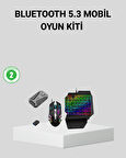 5in1 Mobil Oyun Kiti Bluetooth 5.3 Mini RGB Klavye Mouse Dönüştürücü Seti